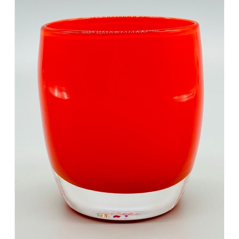 Glassybaby Votive Candle Holder Red Amore Pre Triskelion Glass Hand Blown